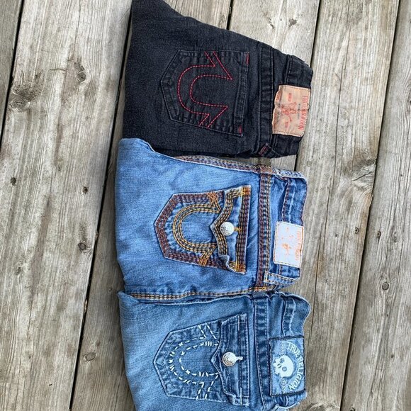 LOT OF 3 Vintage True Religion Jeans - Picture 3 of 7